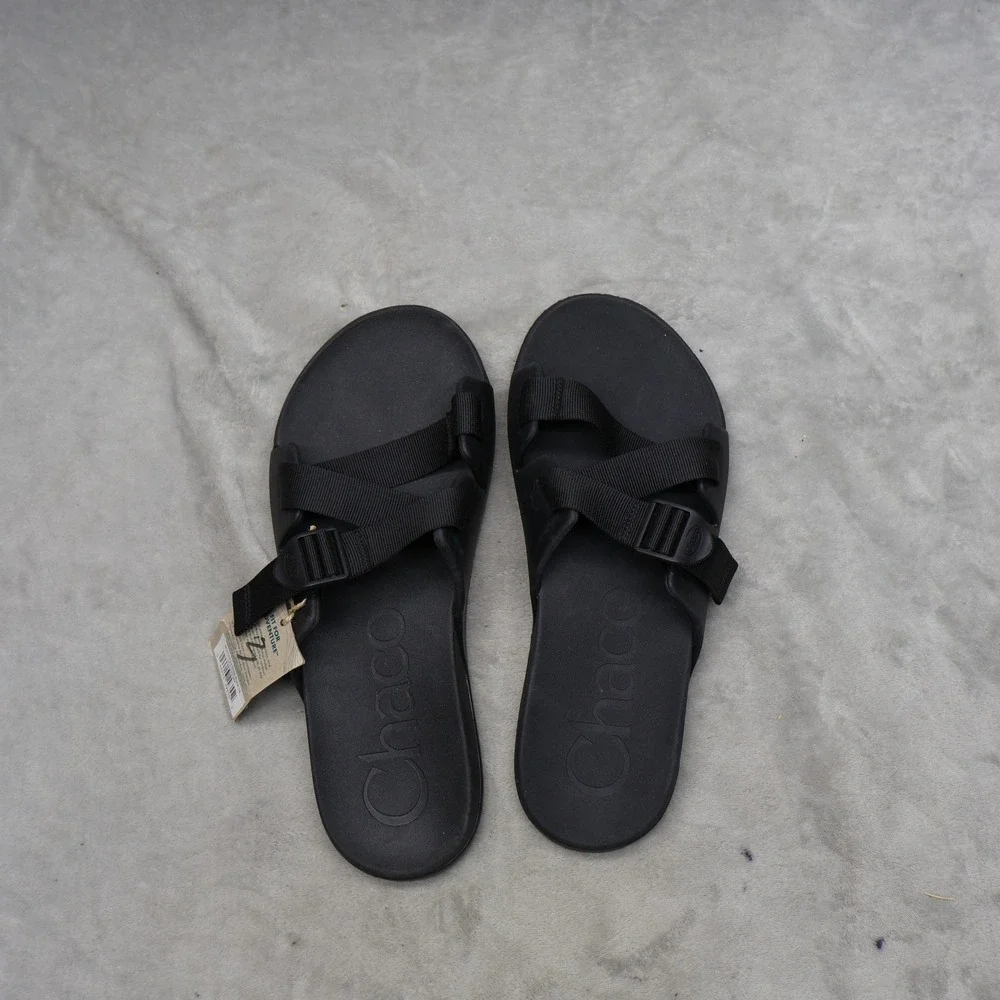 Chaco Chillos Mens‎ 13/14 Sandals Black Adjustable Straps Slide Mismatch READ